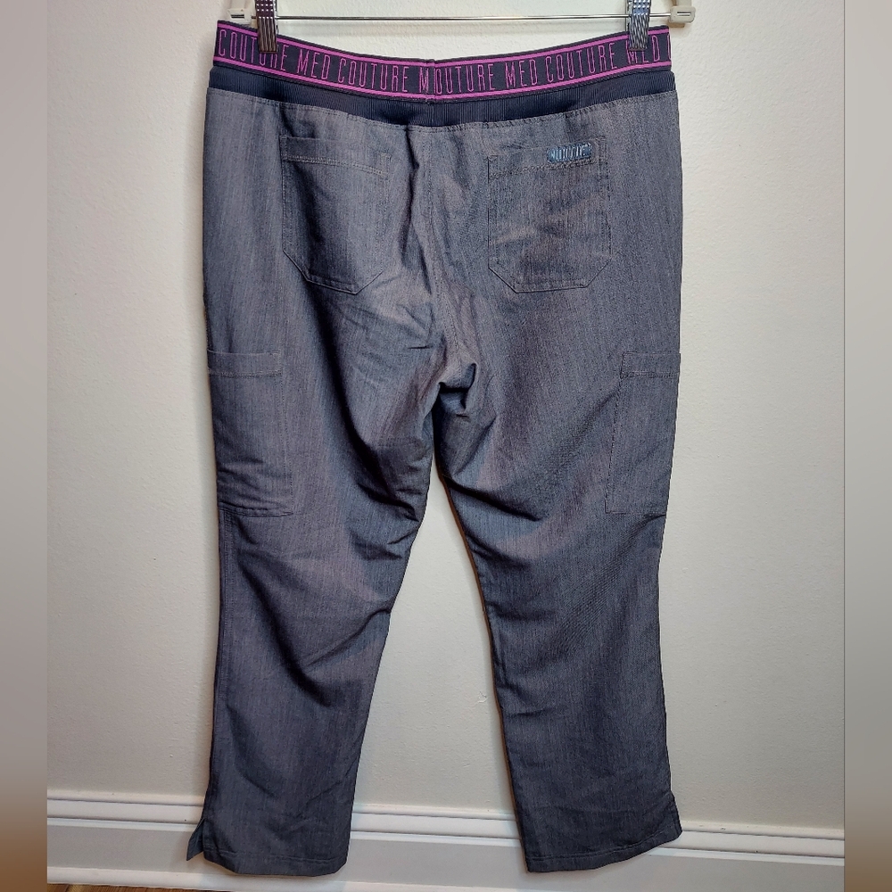 Med Couture "Ally" Yoga Waist Cargo Scrub Pant, Size MP - Picture 5 of 5